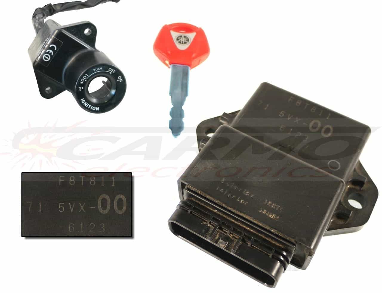 FZ6S Fazer Centralina Controllo Motore ECU ECM CDI contro (F8T811, F8T812, F8T813, 71 5VX-00, 5VX-10, 5VX-20)